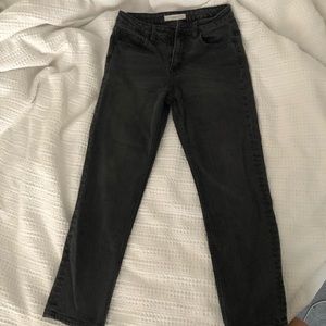 HIDDEN gray / black straight leg jeans sz 27